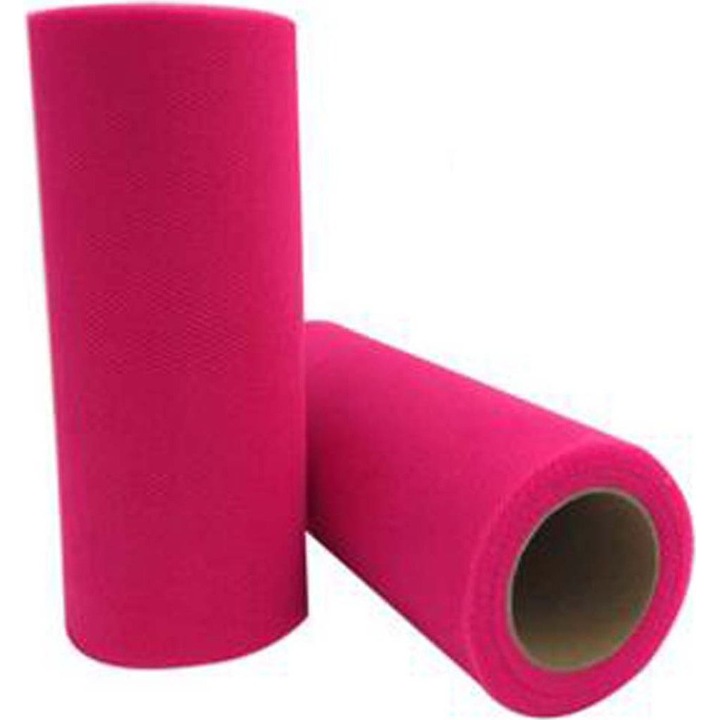 Material textil tull, 2 role, 15x9000cm, multicolor