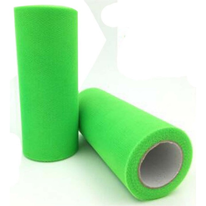 Material textil tull, 2 role, 15cmx90m, multicolor