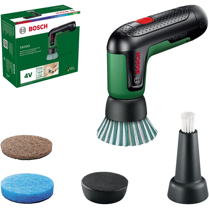 Bosch 06033E0100 TAYDO akkumulátoros tisztítókefe, 3.6 V, 2 Ah Li-Ion akkumulátor, Univerzális felhasználás