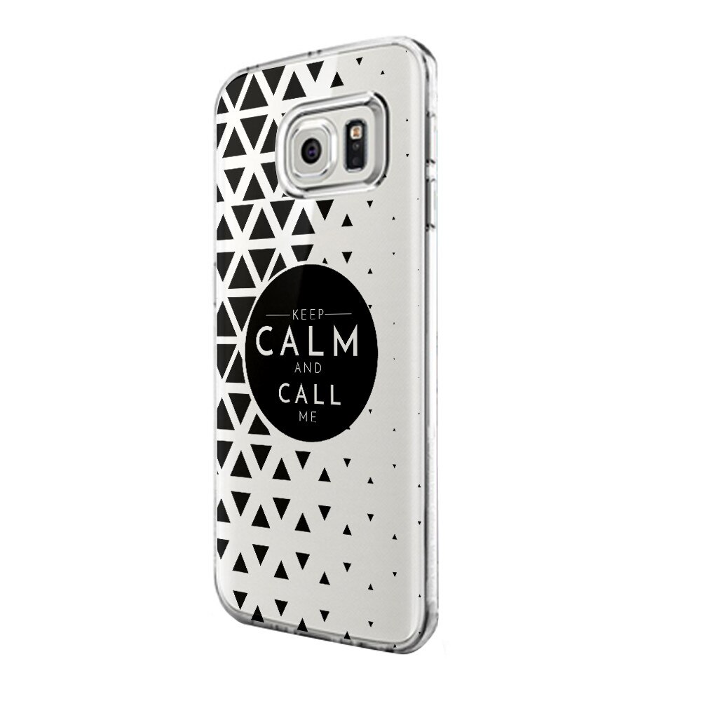 Husa Silicon, Ultra Slim 0.3MM, Keep Calm, Samsung Galaxy S6 Edge