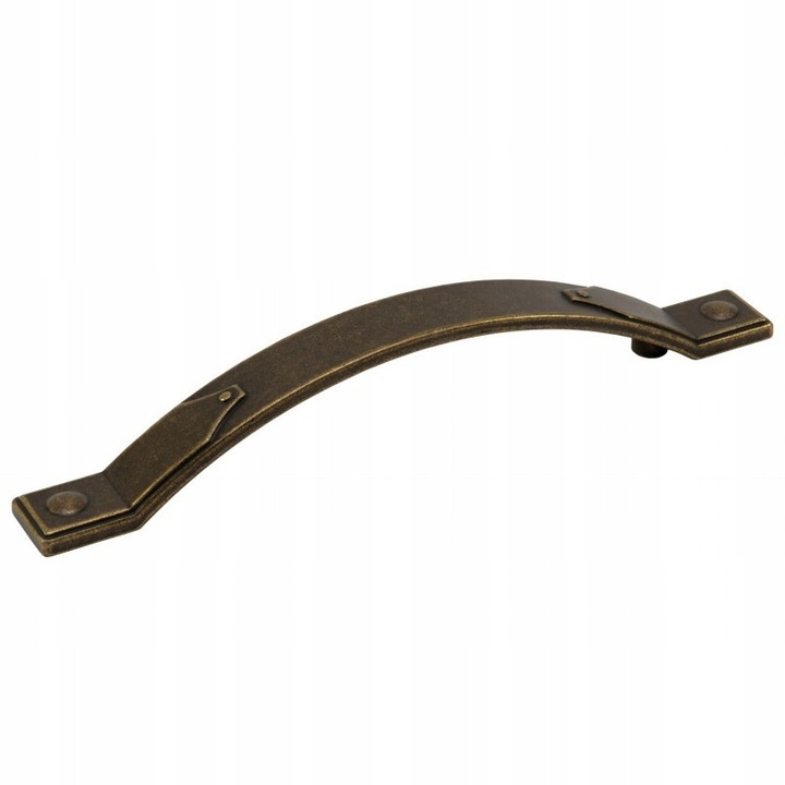 Mâner mobilier AMIX aur vechi patinat 96mm, aliaj ZnAl, 155x20x28mm