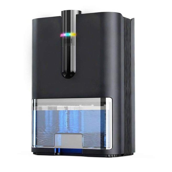Dezumidificator electric TIPTOP HOME, mic, silentios, iluminare LED, 14, 57x10, 63x7, 48cm