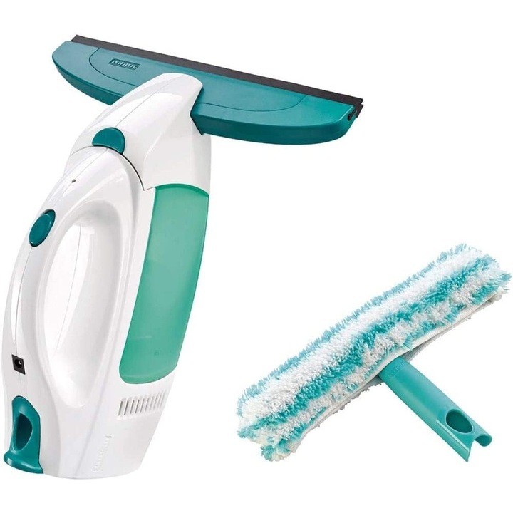 Set raclete de geamuri Leifheit Dry and Clean, curățare 360°, funcție automată, 12, 6x9, 21x4, 02cm
