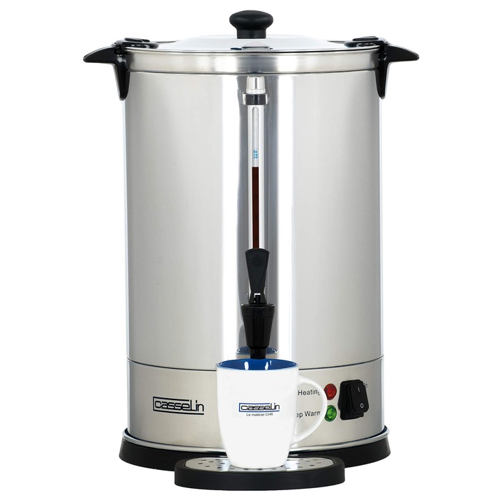Aparat de cafea Casselin CPC100, inox, 100 cesti, 19, 69x13, 07x13, 07cm