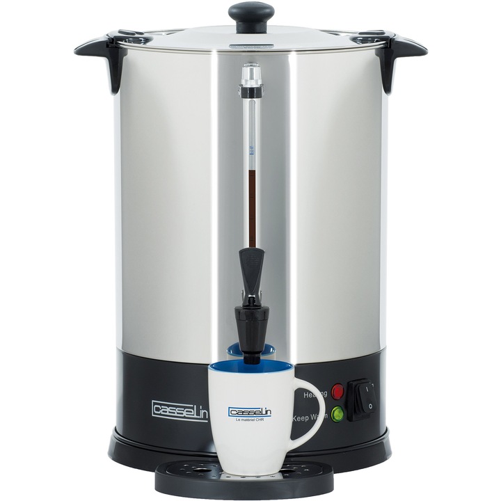 Masina de cafea Casselin CPC100S, otel inoxidabil, 100 cupe, dimensiuni 19, 45x13, 07x12, 52cm