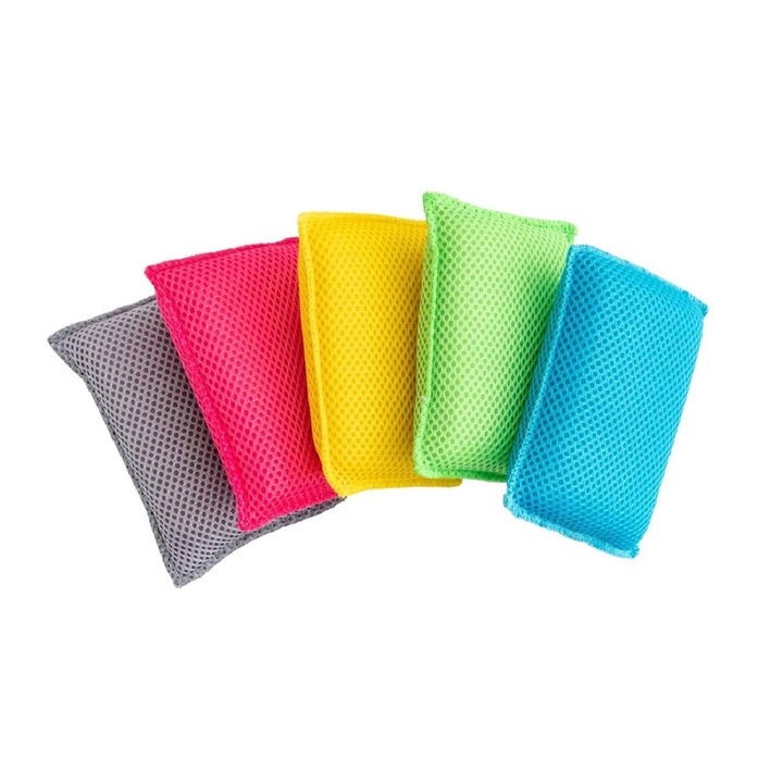 Set bureți de curățare Addis, multicolori, 5 bucăți