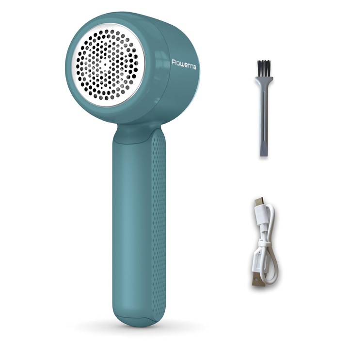 Dispozitiv de indepartare a scamelor Rowenta, reincarcabil, inox, albastru, 60min functiune