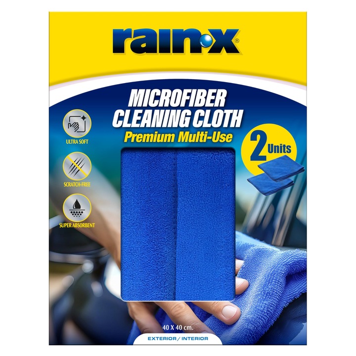Lavete microfibra Rain-X, absorbante, versatile, set 2 bucati, 10, 63x7, 99x1, 3cm