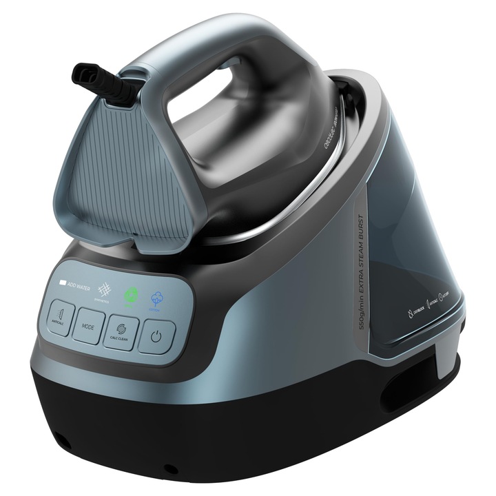 Statie de calcat verticala Cecotec H-2400, 2800W, talpa ceramica, abur continuu 150g/min, dimensiuni 18x15x11cm
