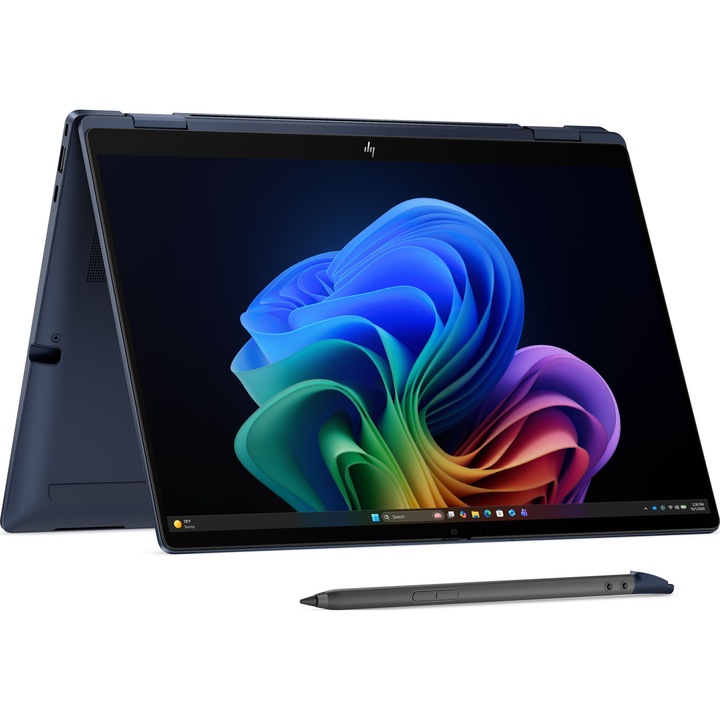 Лаптоп HP EliteBook X Flip G2i 14 AI с Intel Core Ultra 7 356H (1.5/4.7GHz, 18M), 32 GB, 2 TB M.2 NVMe SSD, Intel Graphics 4 Xe3, Windows 11 Pro, Тъмносин