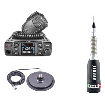 Kit statie radio CB Avanti Morini Forza *PRO-Version* + antena radio CB Avanti Regale Plus si baza magnetica 170PL Kit statie radio CB Avanti Morini Forza *PRO-Version* + antena radio CB Avanti Regale Plus si baza magnetica 170PL