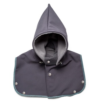 Gluga si fular de incalzire a gatului pentru bebelusi Liliputi, Skully, gri Gluga si fular de incalzire a gatului pentru bebelusi Liliputi, Skully, gri