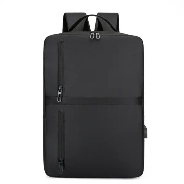 Rucsac laptop 15.6 inch, poliester, negru, 43x31x12cm, capacitate 36-55L