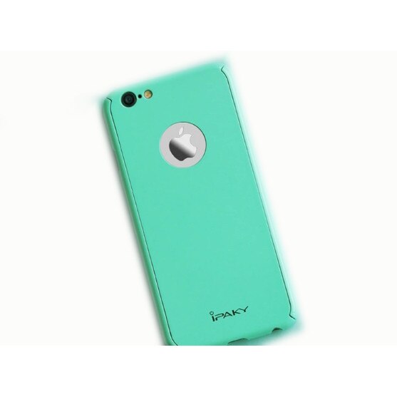 Husa IPAKY iPhone 6 / 6s Decupata cu Protectie Ecran (Green Mint)