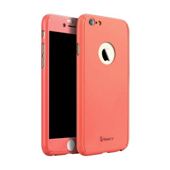 Husa IPAKY iPhone 6 / 6s Decupata cu Protectie Ecran (Watermelon Red)