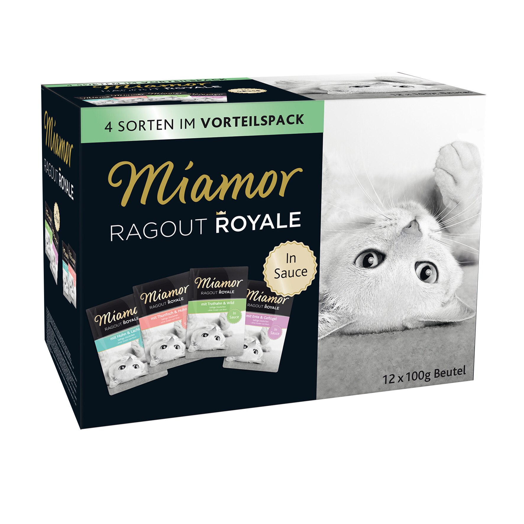 Hrana umeda pentru pisici Miamor, Ragout Royale, In sos, Multibox, 4X12X100g