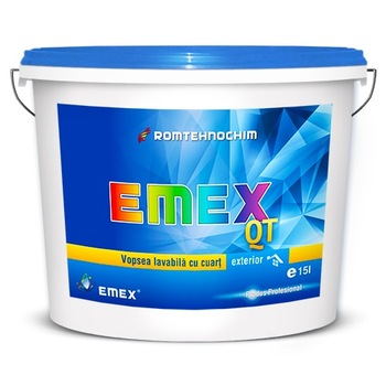Vopsea Lavabila Exterior Cuartz “EMEX QT”, Roz-pastel, Bidon 15 Litri Vopsea Lavabila Exterior Cuartz “EMEX QT”, Roz-pastel, Bidon 15 Litri