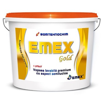 Vopsea Lavabila Premium “EMEX GOLD”, Crem Pastel, Bidon 15 Litri Vopsea Lavabila Premium “EMEX GOLD”, Crem Pastel, Bidon 15 Litri