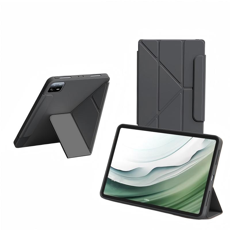 Husa tableta magnetica, compatibila cu iPad A16 11" si 10.9", negru, 4 pozitii, suport creion, auto sleep/wake