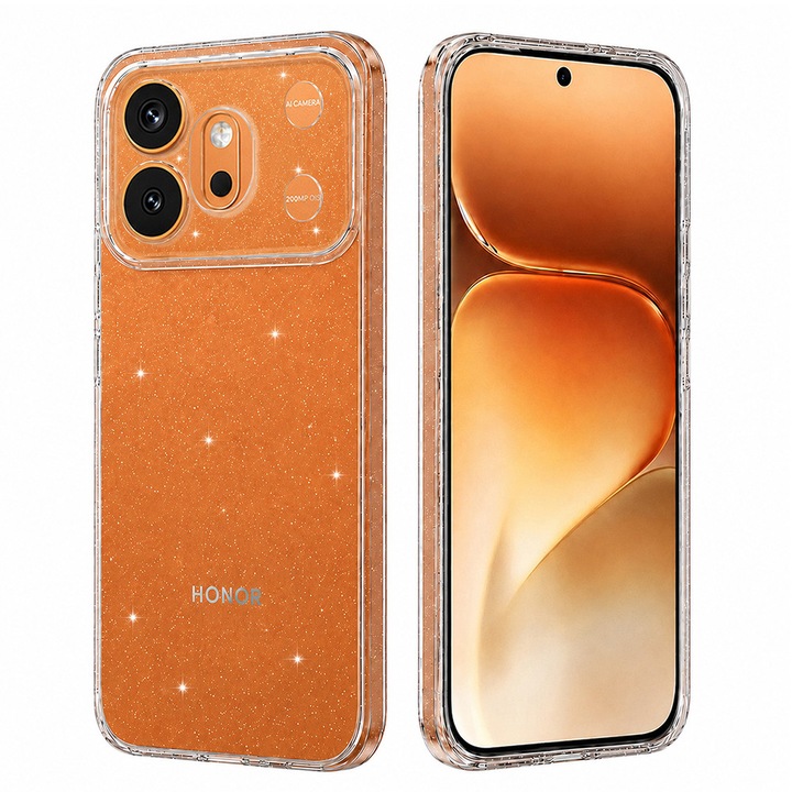 Husa pentru Honor 600 / 600 Pro - Techsuit SparkleSkin Series - Clear
