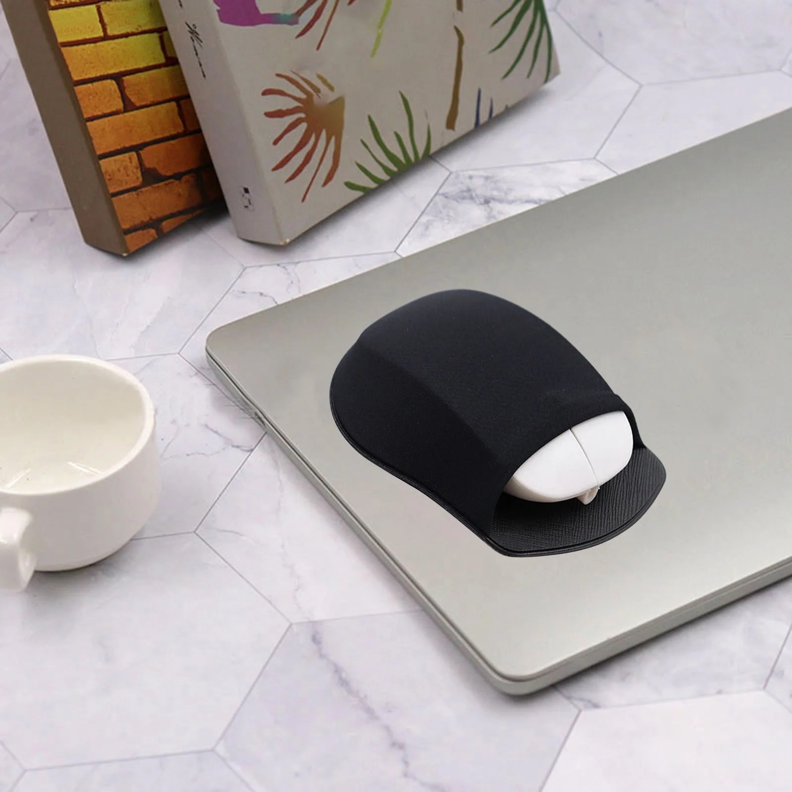 Husa adeziva pentru mouse, elastica, negru, 13x9.7cm
