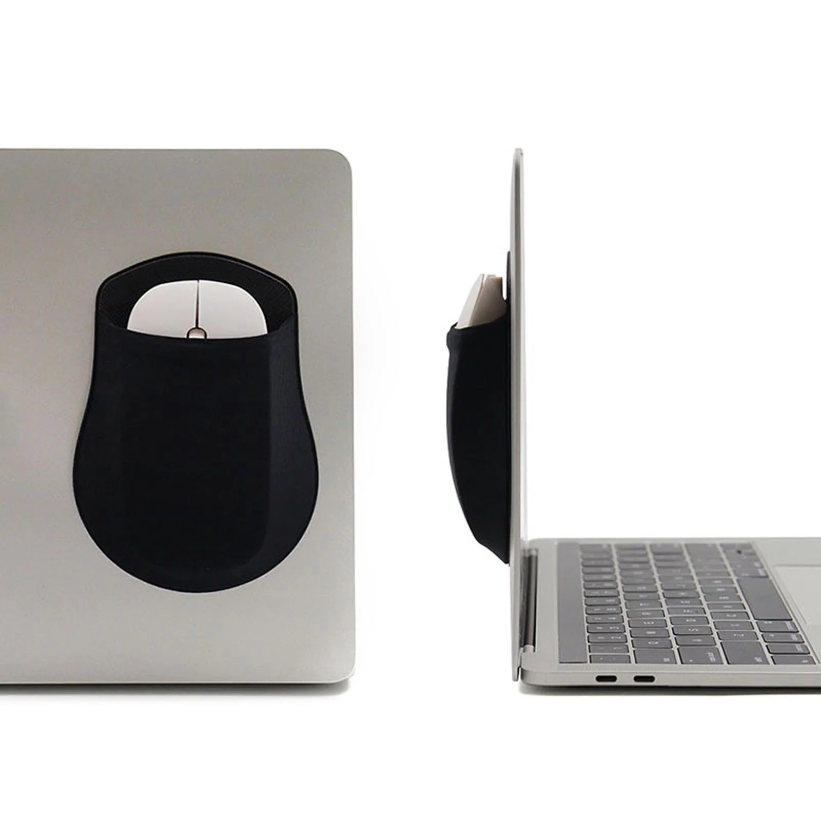 Husa adeziva pentru mouse, elastica, negru, 13x9.7cm