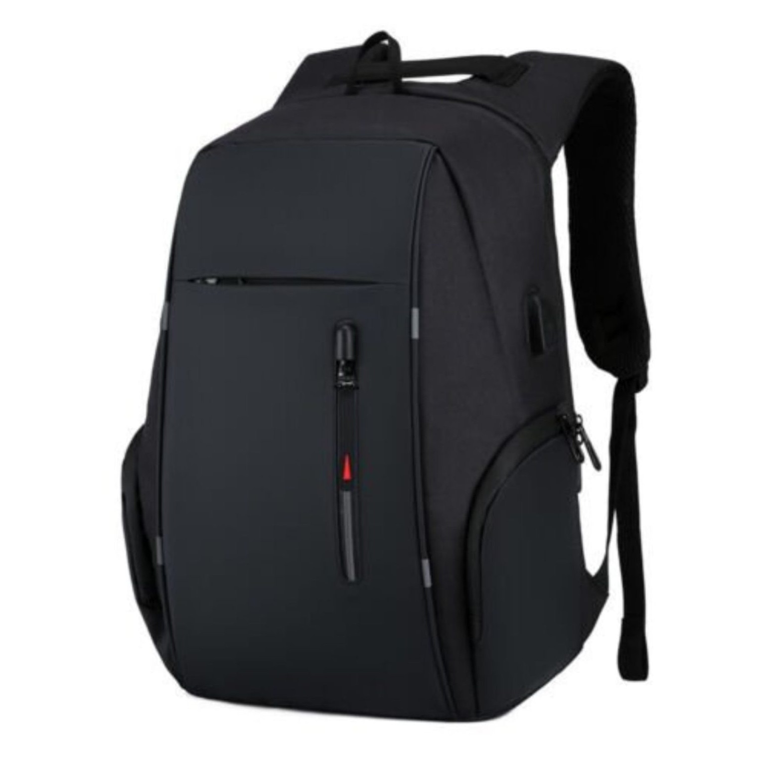 Rucsac laptop 17 inch, anti-furt, port USB, negru-gri, 32x16x46cm