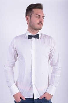 Papion barbat, Jack & Jones, Negru cu striatii gri inchis, Marime universala Papion barbat, Jack & Jones, Negru cu striatii gri inchis, Marime universala