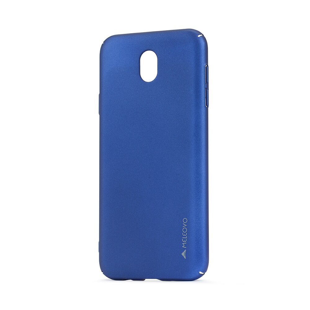Carcasa Meleovo Metallic Slim 360 pentru Samsung Galaxy J7 2017, Albastru