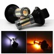 Set becuri LED 2in1 Led 132x SMD alb-portocaliu 66x32mm 12V CANBUS