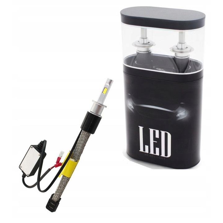 Bec auto LED H3 Led R4 6000K 40W 12x24V CANBUS