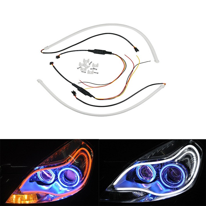 Lumini LED de zi cu semnalizare, Led, 60cm