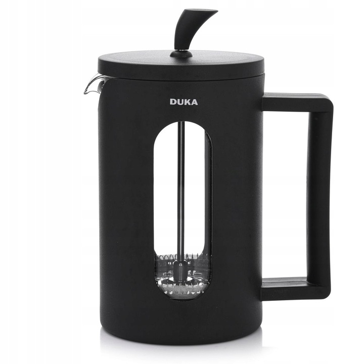 Cafetiera DUKA KNOBB 800ml negru cu sita