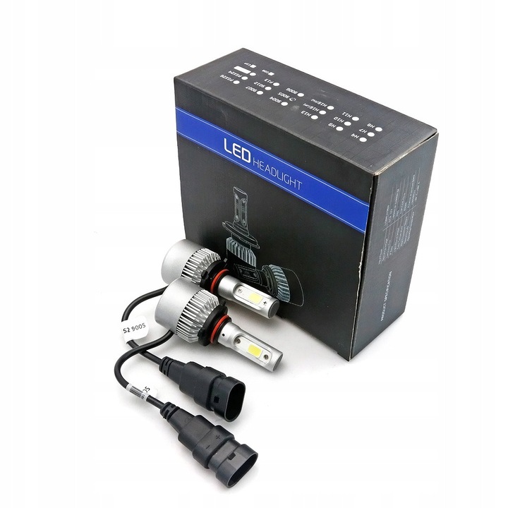 Set 2 becuri auto LED HB3 9005, 72W, 6500K, aluminiu, ventilator, rezistent la apa