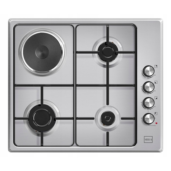 Aragaz Stella STKGEIX-3+1IN inox gaz-electric