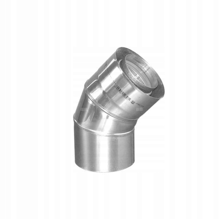 Koncentrikus könyök 45°, Immergas, inox, 80x125mm