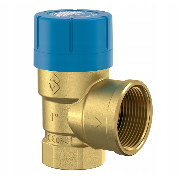 Flamco Prescor biztonsági szelep 1'', 6 bar, sárgaréz, 29005
