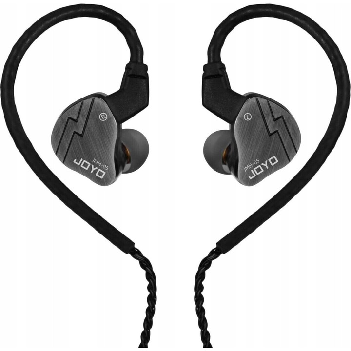 Casti cu fir Joyo JMH-05 in-ear monitor, negru