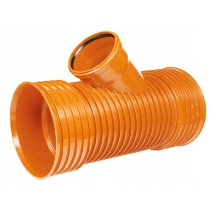 Kaczmarek K2-Kan hullámos T-idom 250x250x45mm narancssárga PP