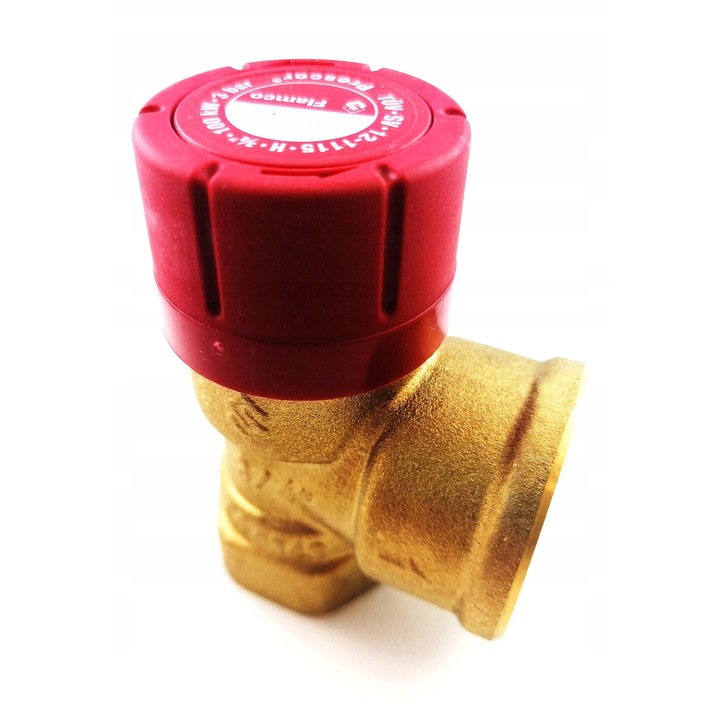 Flamco Prescor központi biztonsági szelep 3/4", 3 bar, sárgaréz, 77mm