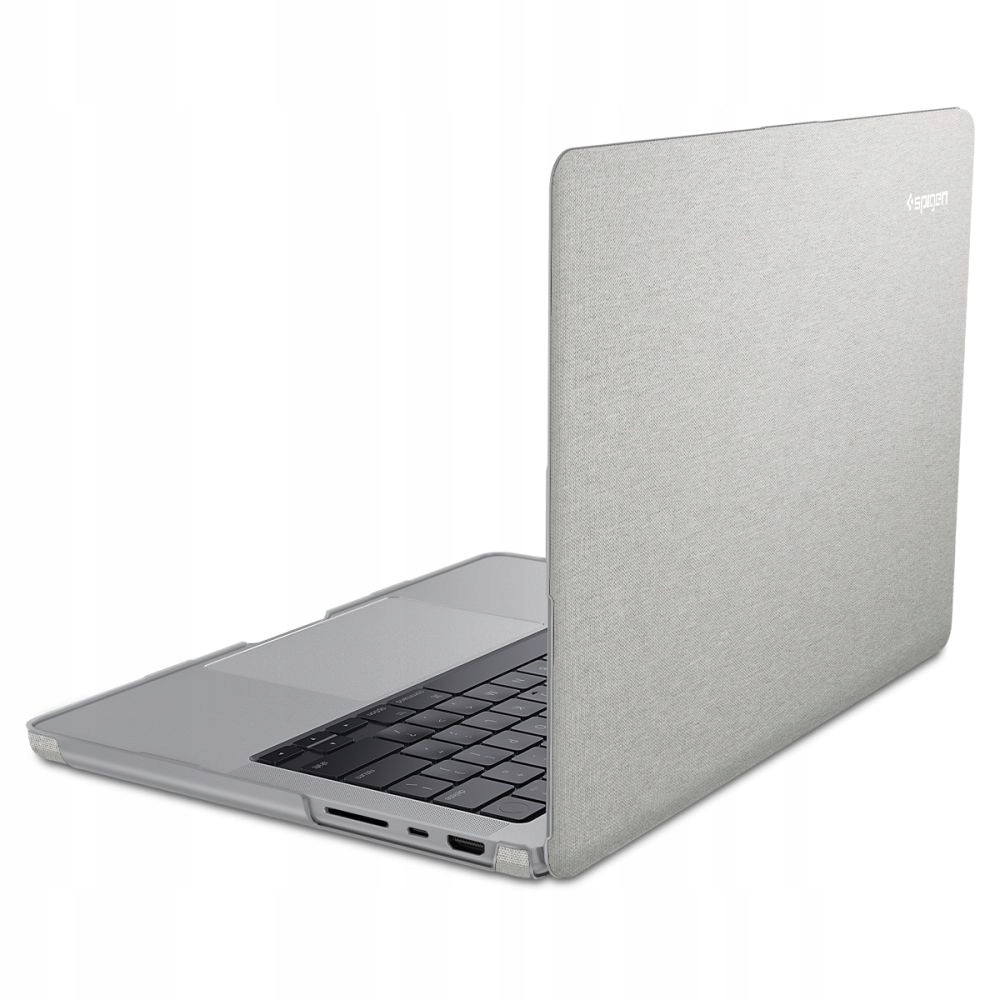 Husa laptop Spigen Urban Fit, 14", gri heather, 2 piese, nylon, 2021-2026