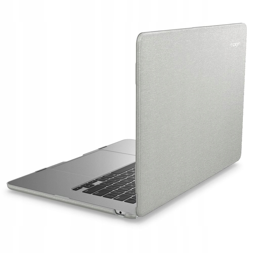 Husa laptop Spigen Urban Fit, 13 inch, gri heather, 2 piese, nylon, slim