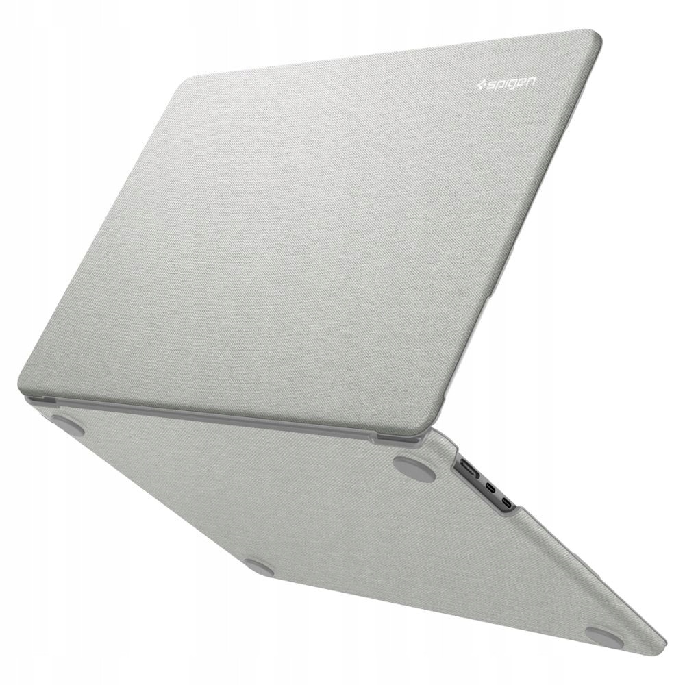 Husa laptop Spigen Urban Fit, 13 inch, gri heather, 2 piese, nylon, slim