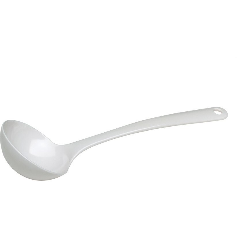 Lingura sos, Hendi, 23.5 cm, alba, 70 ml, din plastic rezistent termic
