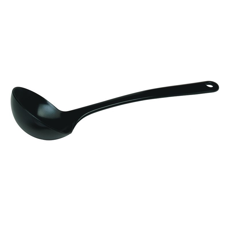 Lingura servire adanca / polonic, Hendi, 30 cm, 140 ml, plastic negru rezistent termic