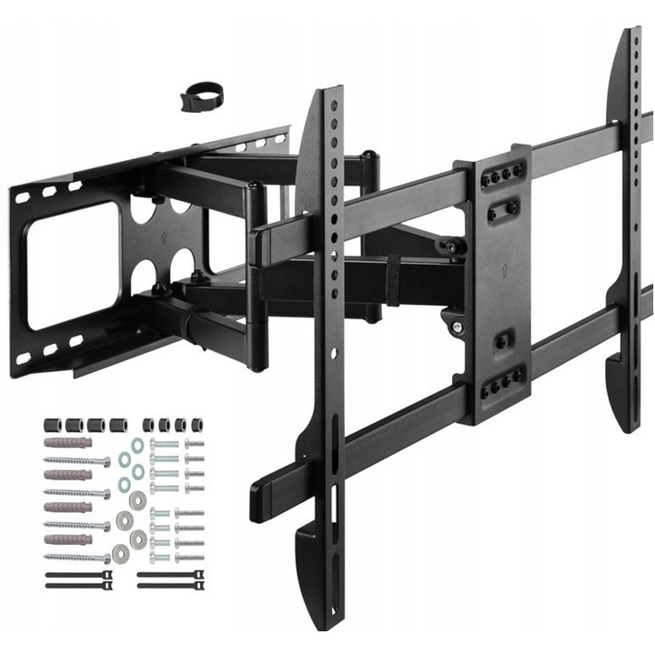 Suport TV perete reglabil 60kg negru 40x58mm