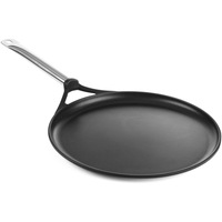 Tigaie clatite Titanium Professional, 32x(H)2 cm, 3 straturi anti-aderente titan, Hendi, maner inox