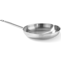 Tigaie profesionala, 28x(H)5 cm, din inox, Hendi Kitchen Line, potrivita pt inductie si uz profesional