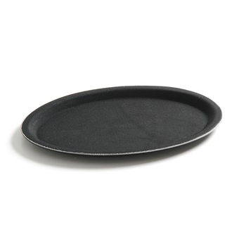 Tava Hendi pentru servire ovala, poliester armat cu fibra de sticla, neagra 200 x 265 mm Tava Hendi pentru servire ovala, poliester armat cu fibra de sticla, neagra 200 x 265 mm