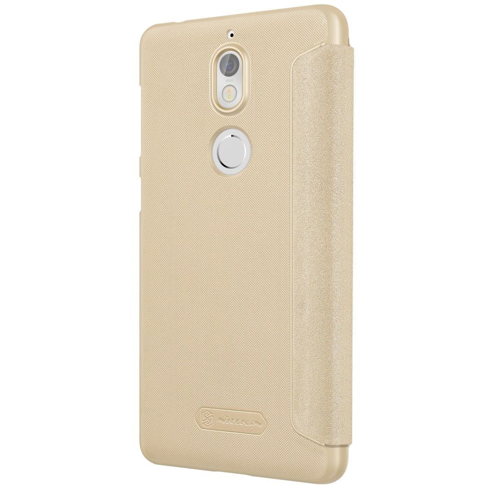 Husa flip Nillkin Sparkle pentru Nokia 7, auriu